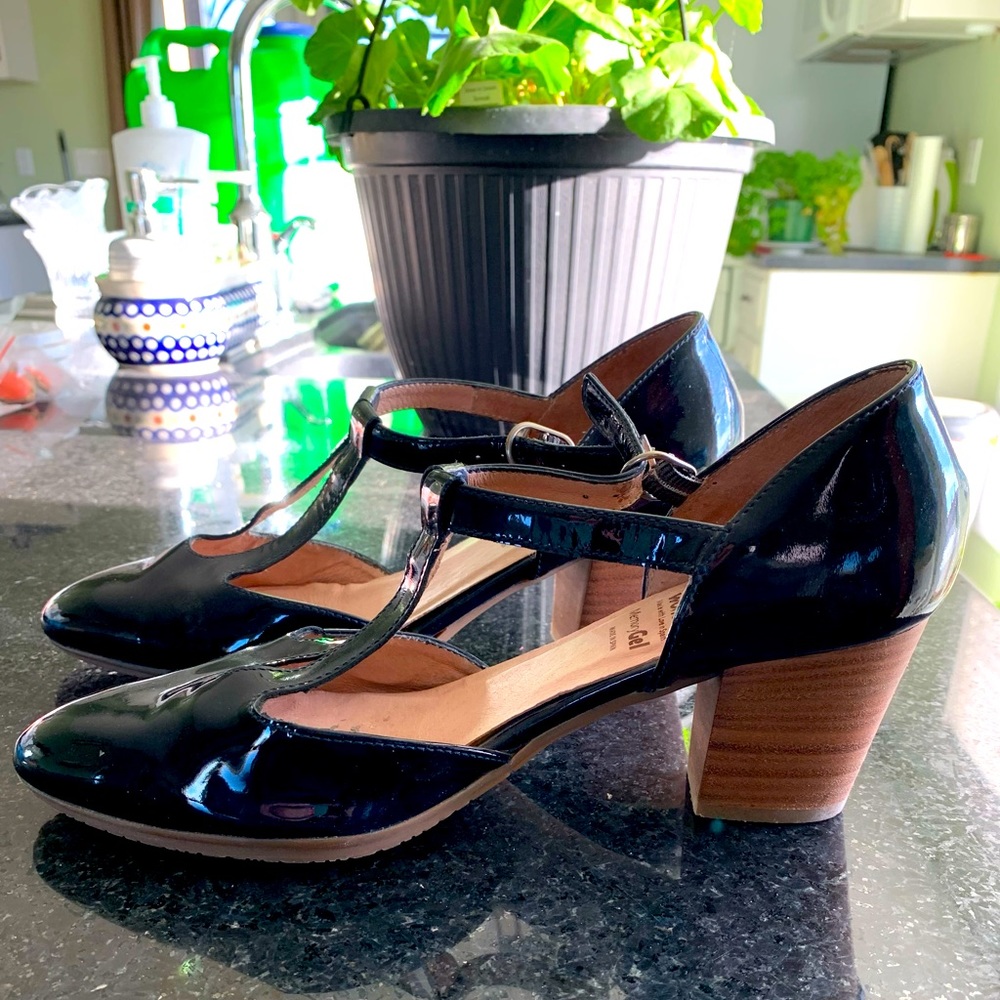 Elegant Black Patent Leather Heels